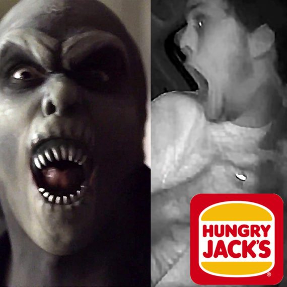 Special FX makeup Hungry Jacks Halloween-Ad