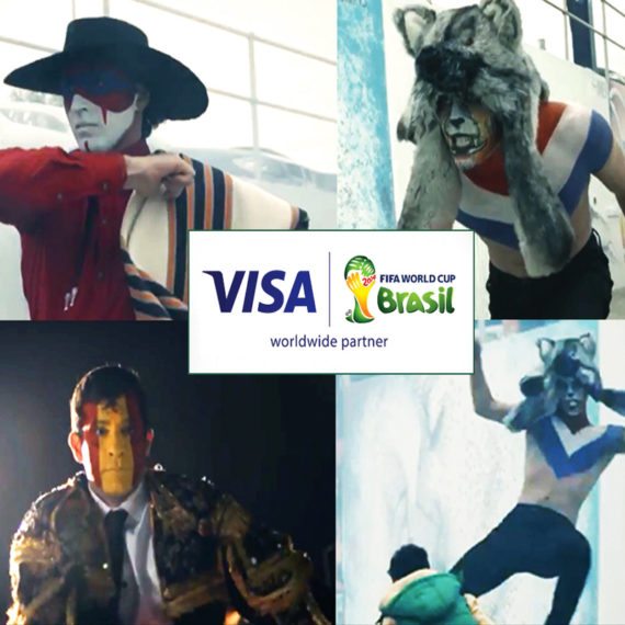 Face body painting VISA World Cup Ad