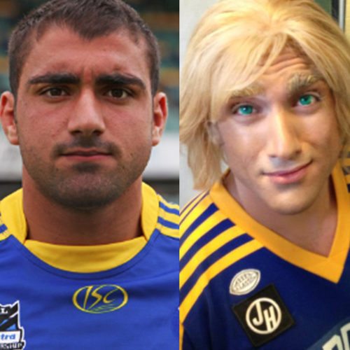 Bodypainting Tip-Top Footy Loaves Tim Mannah