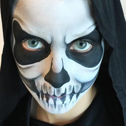 Face painting Halloween Skeleton 1
