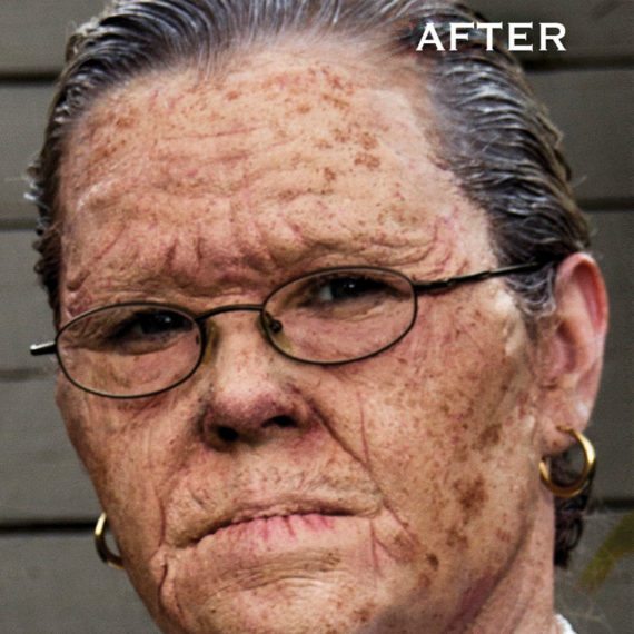 Special FX makeup old age prosthetics
